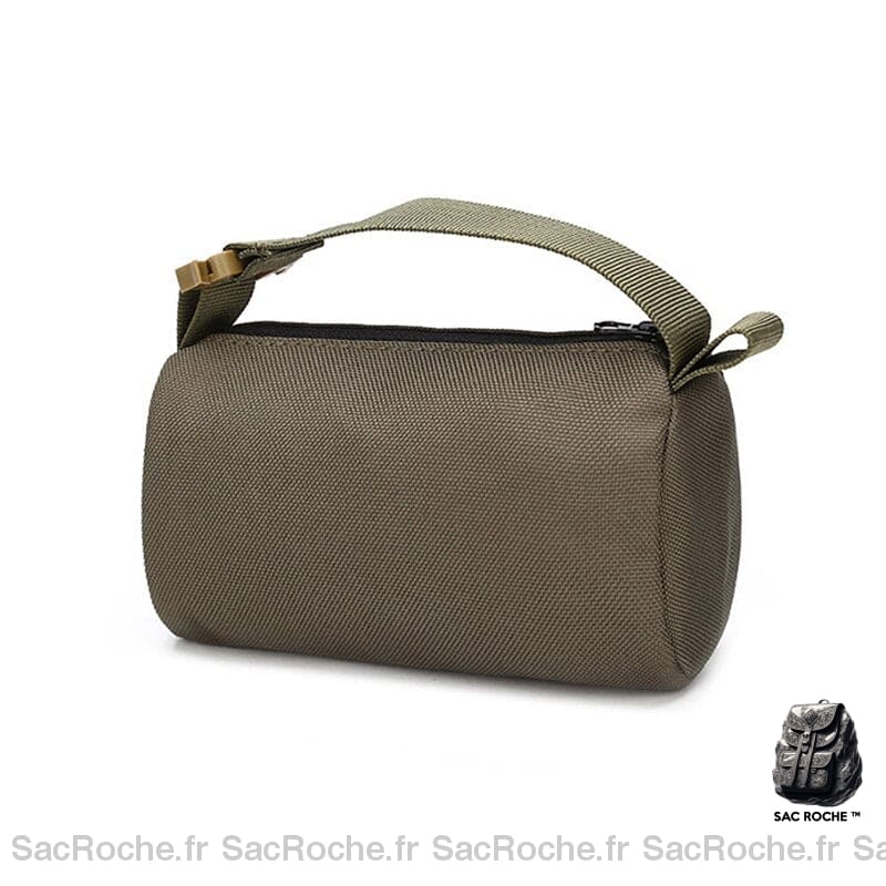 Sac À Mains Kaki Chic Gris / 16X9X6Cm Main Femme