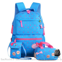 Sac à motif nœud coloré - Lot de 3 - modèle Bleu - Sac Roche ™