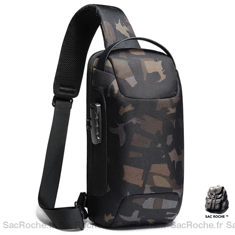Sac Antivol Bandoulière Homme Sécurisé Camouflage Sacs Bange