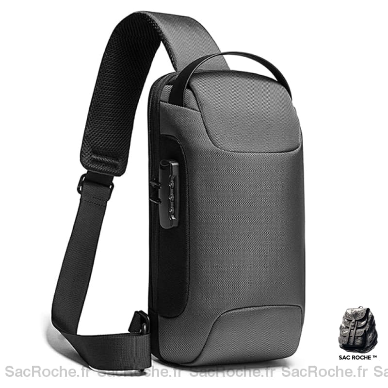 Sac Antivol Bandoulière Homme Sécurisé Gris Sacs Bange