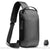 Sac Antivol Bandoulière Homme Sécurisé - modèle Gris - Sac Roche ™