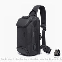 Sac Bandoulière Antivol Bange Madrid - modèle Noir - Sac Roche ™