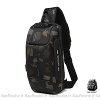 Sac bandoulière antivol sécurisé - modèle camouflage / L - Sac Roche ™