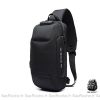 Sac bandoulière antivol sécurisé - modèle Noir / L - Sac Roche ™