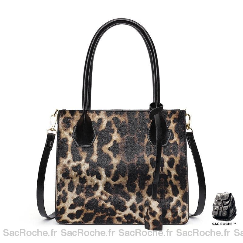 Sac Bandoulière Artisanal Leopard Femme