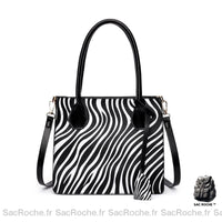 Sac Bandoulière Artisanal - modèle Zèbre - Sac Roche ™