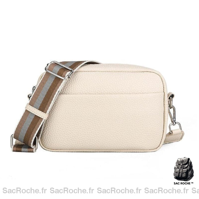 Sac Bandoulière Blanc Femme Ivoire