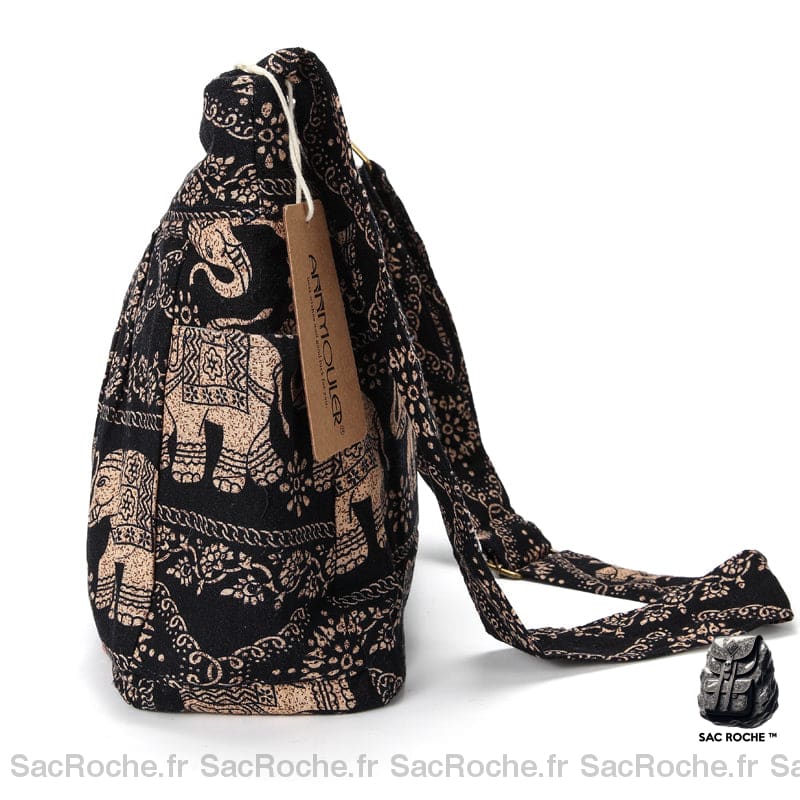 Sac Bandoulière Bohème Motifs Ethnique Éléphant Sac À Main Femme