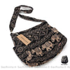 Sac Bandoulière Bohème Motifs Ethnique Éléphant Sac À Main Femme
