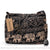 Sac Bandoulière Bohème Motifs Ethnique Éléphant - modèle Noir - Sac Roche ™