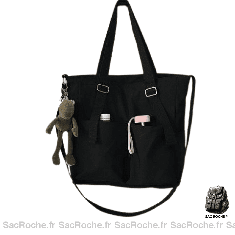 Sac Bandoulière Cabas Femme Noir