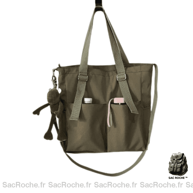 Sac Bandoulière Cabas Femme Vert