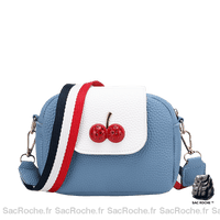 Sac Bandoulière Cerise - Petit - modèle Bleu - Sac Roche ™