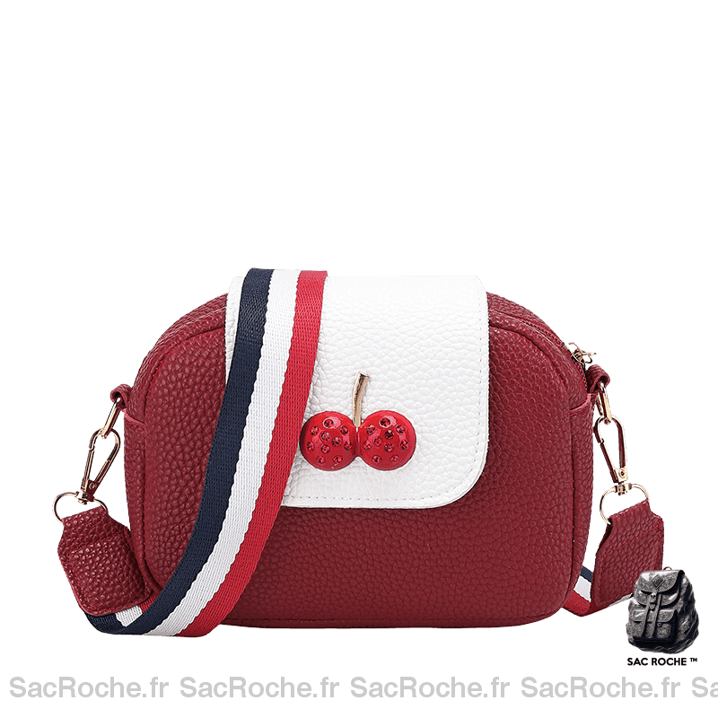 Sac Bandoulière Cerise - Petit Rouge Sac À Main Femme