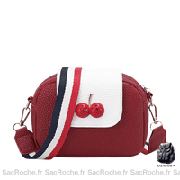 Sac Bandoulière Cerise - Petit - modèle Rouge - Sac Roche ™