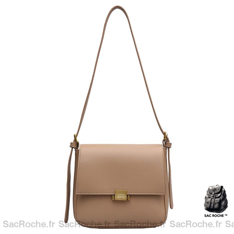 Sac Bandoulière Charmant Petit | Maroquinerie Haut De Gamme Beige Sac À Main Femme