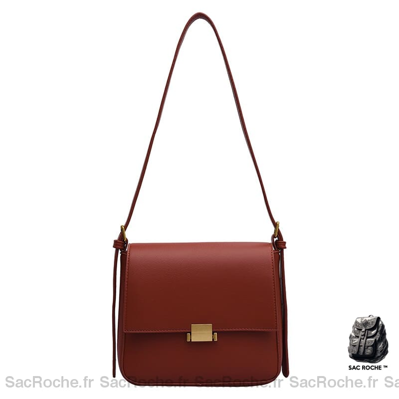 Sac Bandoulière Charmant Petit | Maroquinerie Haut De Gamme Rouge Sac À Main Femme