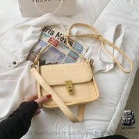 Sac bandoulière chic femme - modèle Jaune - Sac Roche ™