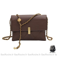 Sac Bandoulière Chic Petit - modèle Café - Sac Roche ™
