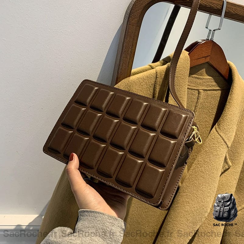 Sac Bandoulière Chocolat Petit Sac À Main Femme