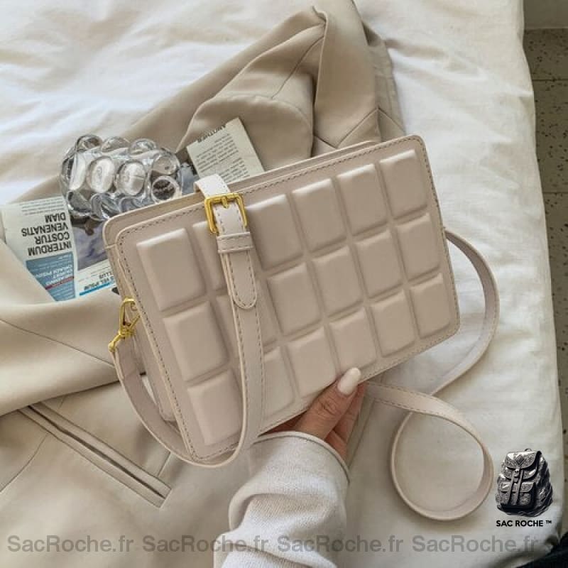 Sac Bandoulière Chocolat Petit Blanc Sac À Main Femme