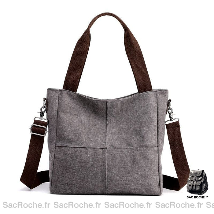 Sac Bandoulière Cours Gris À Main Pour Les