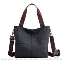 Sac bandoulière cours - modèle Noir - Sac Roche ™