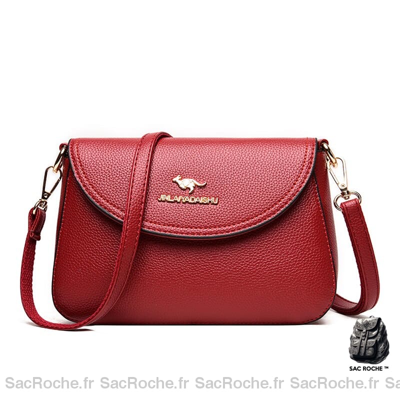 Sac Bandoulière Cuir Femme: Elégance Et Praticité ! Rouge Sac À Main Femme
