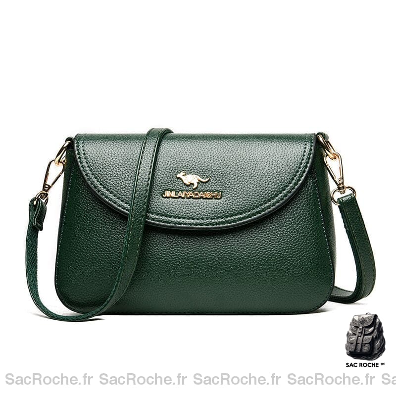 Sac Bandoulière Cuir Femme: Elégance Et Praticité ! Vert Sac À Main Femme