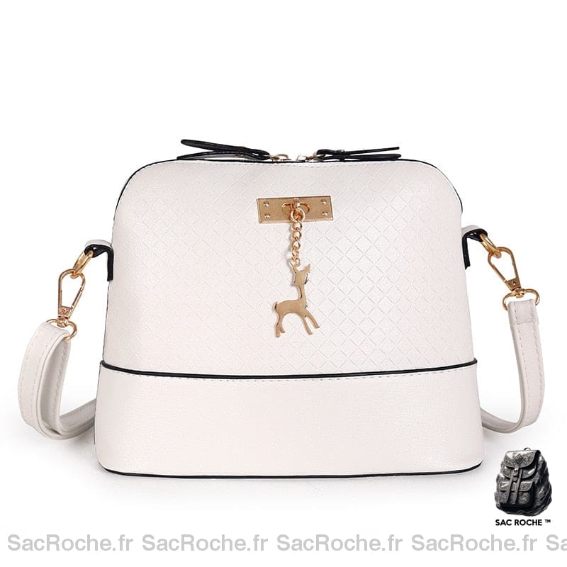 Sac Bandoulière Cuir Femme Petit Blanc Sac À Main Femme