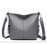Sac Bandoulière Cuir Femme Petit Gris À Main Femme