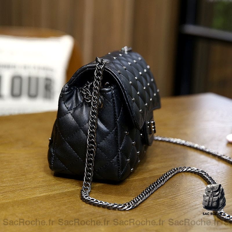 Sac Bandoulière Cuir Femme Petit Souple Noir Sac À Main Femme