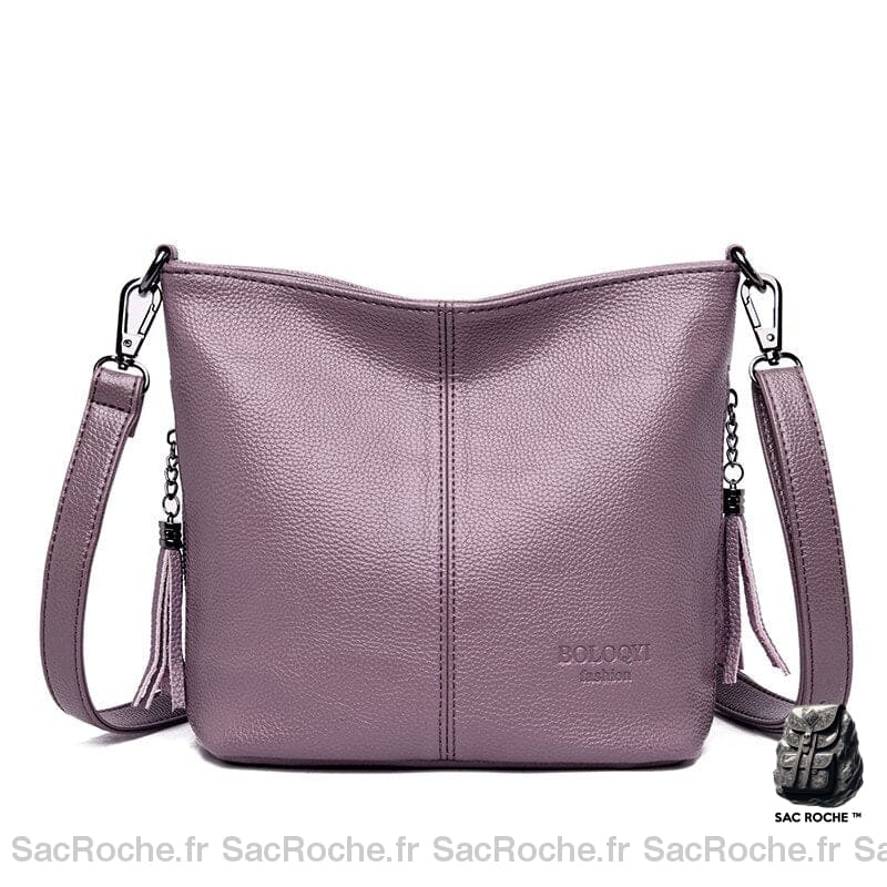 Sac Bandoulière Cuir Femme Petit Violet À Main Femme