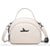 Sac Bandoulière Cuir Femme Souple - modèle Blanc - Sac Roche ™