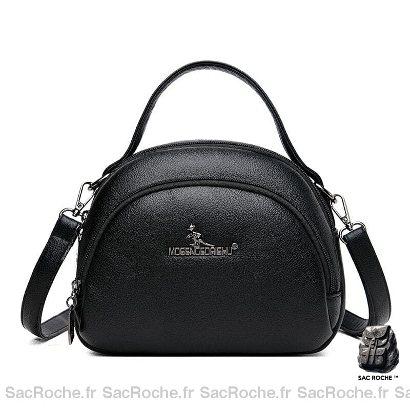 Sac Bandoulière Cuir Femme Souple Noir