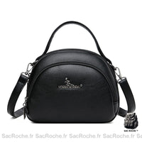 Sac Bandoulière Cuir Femme Souple - modèle Noir - Sac Roche ™