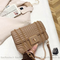Sac Bandoulière Cuir Mini Rigide - modèle Khaki - Sac Roche ™