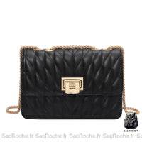 Sac Bandoulière Cuir Noir Petite Taille - Sac Roche ™