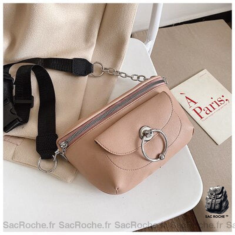 Sac Bandoulière Cuir Petit Tendance Rose Femme