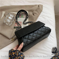 Sac Bandoulière Cuir Souple Petit - modèle Noir - Sac Roche ™