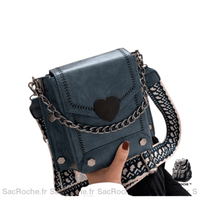 Sac Bandoulière Épaisse Femme - modèle Bleu - Sac Roche ™
