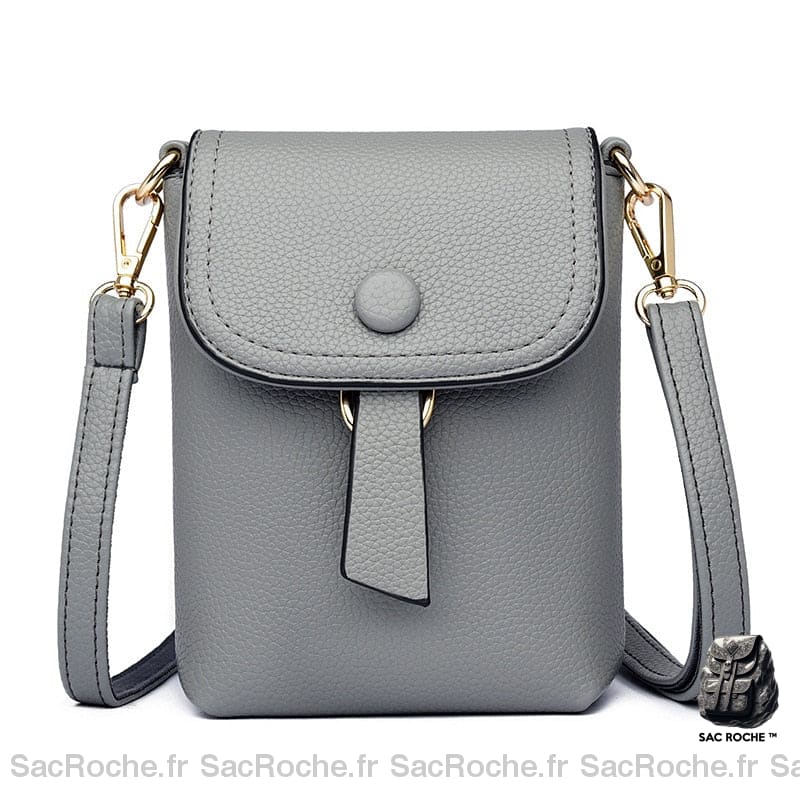 Sac Bandoulière Épaisse Femme Gris