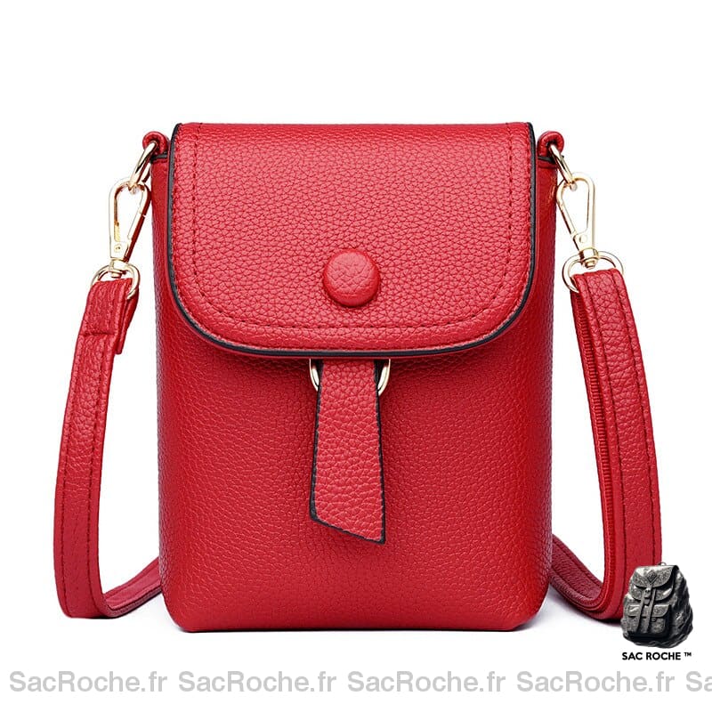 Sac Bandoulière Épaisse Femme Rouge