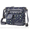 Sac Bandoulière Femme À Multiples Poches En Tissu Bleu Sac Main
