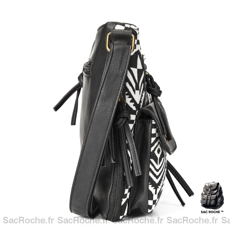 Sac Bandoulière Femme À Multiples Poches En Tissu Sac Main