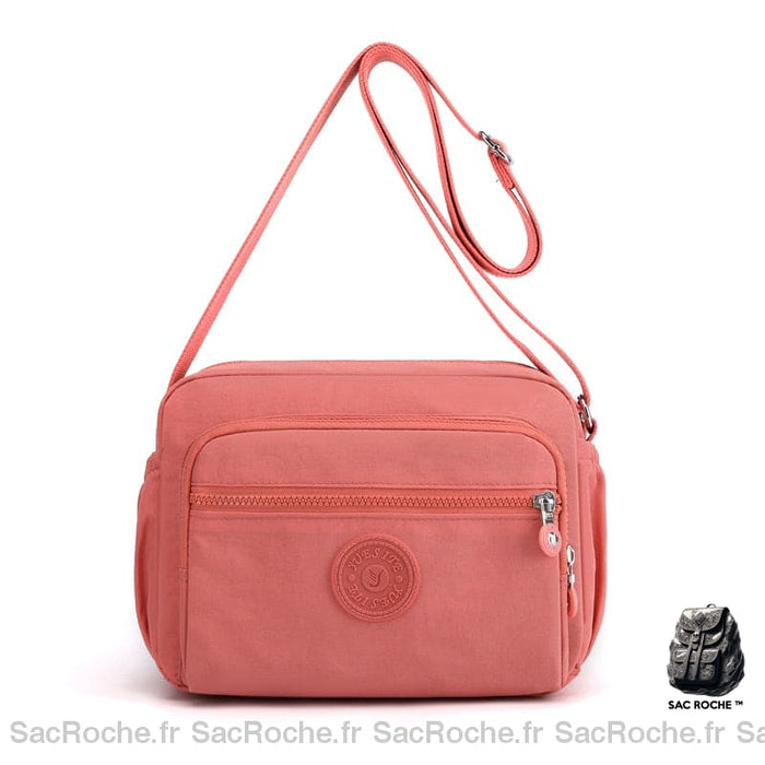 Sac Bandoulière Femme Avec Zip Orange Bandoulière Femme