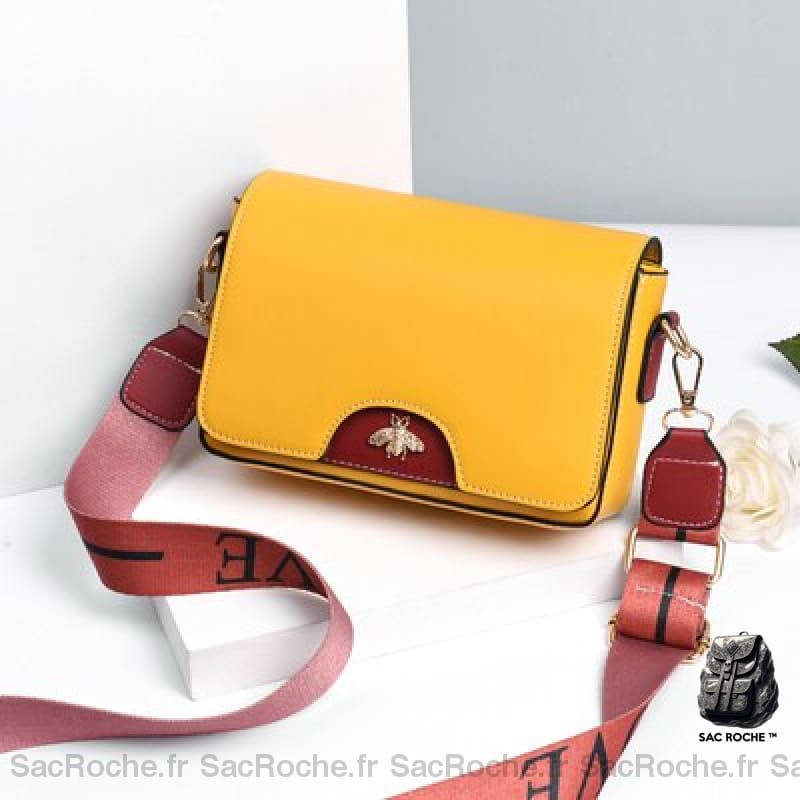 Sac Bandoulière Femme Élégant 2021 Jaune