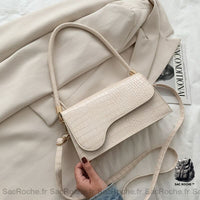 Sac Bandoulière Femme Élégant Petit - modèle Blanc - Sac Roche ™