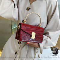 Sac Bandoulière Femme Élégant - modèle Rouge (Grand) - Sac Roche ™