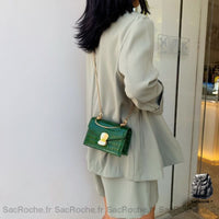 Sac Bandoulière Femme Élégant - modèle Vert (Petit) - Sac Roche ™